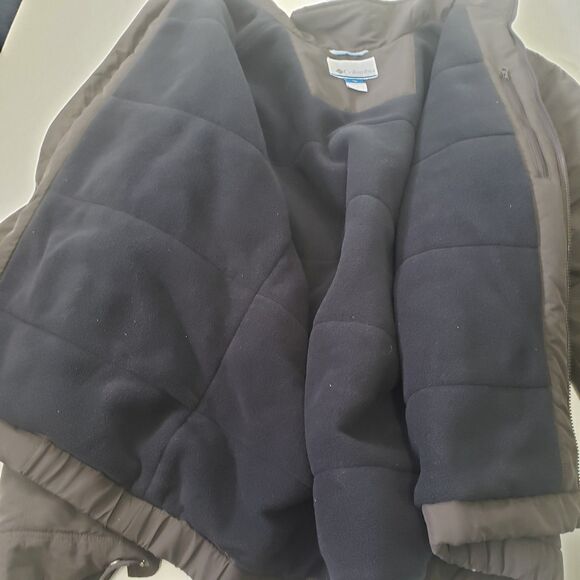Columbia Mens 2X Brown Winter Jacket Fleece Lined 100% Polyester Pockets - Picture 9 of 13